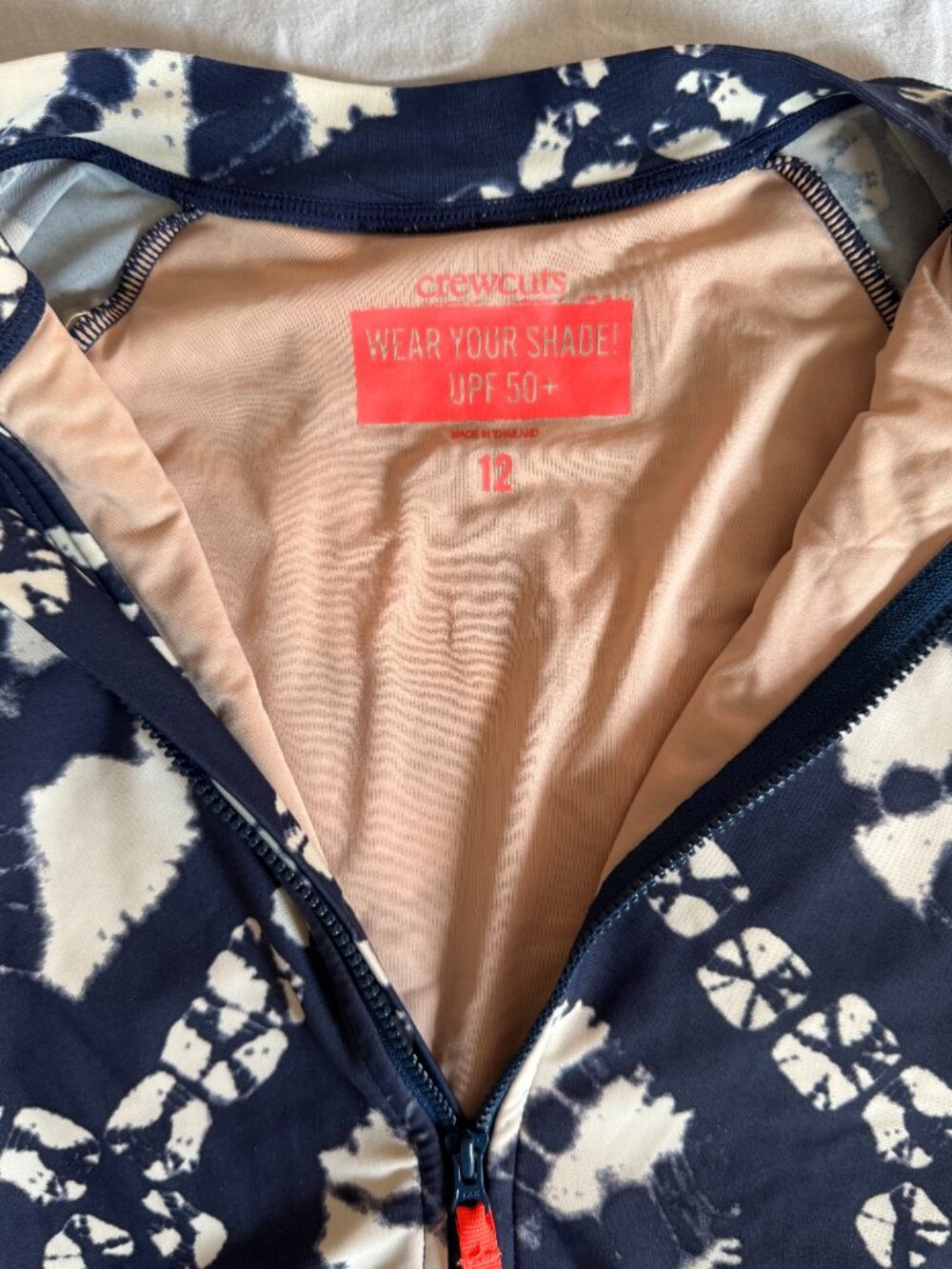 L Crewcuts Navy Patterned Rashguard - Picture 4 of 5